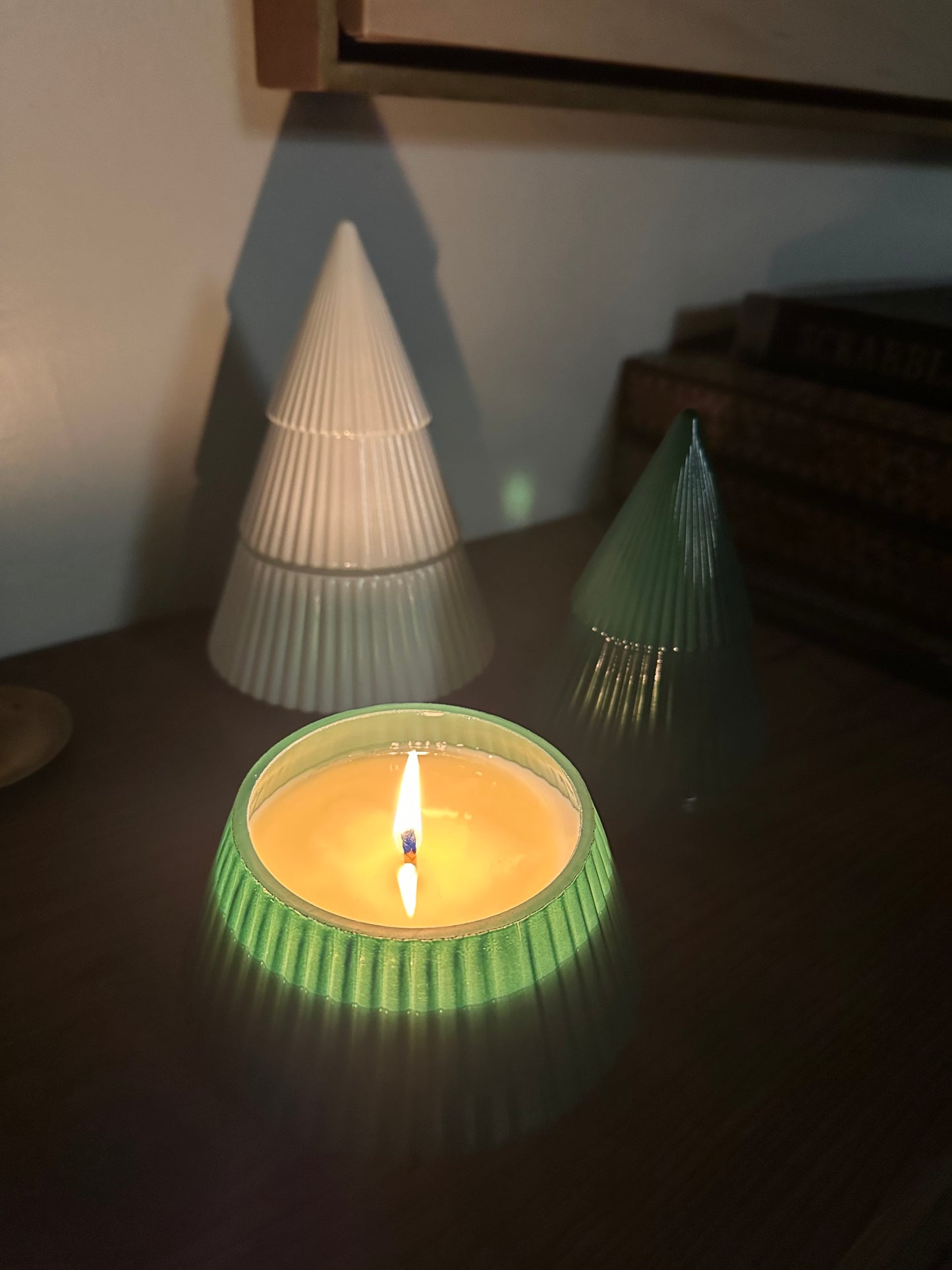 Green Glass Tree - Christmas Tree Lane