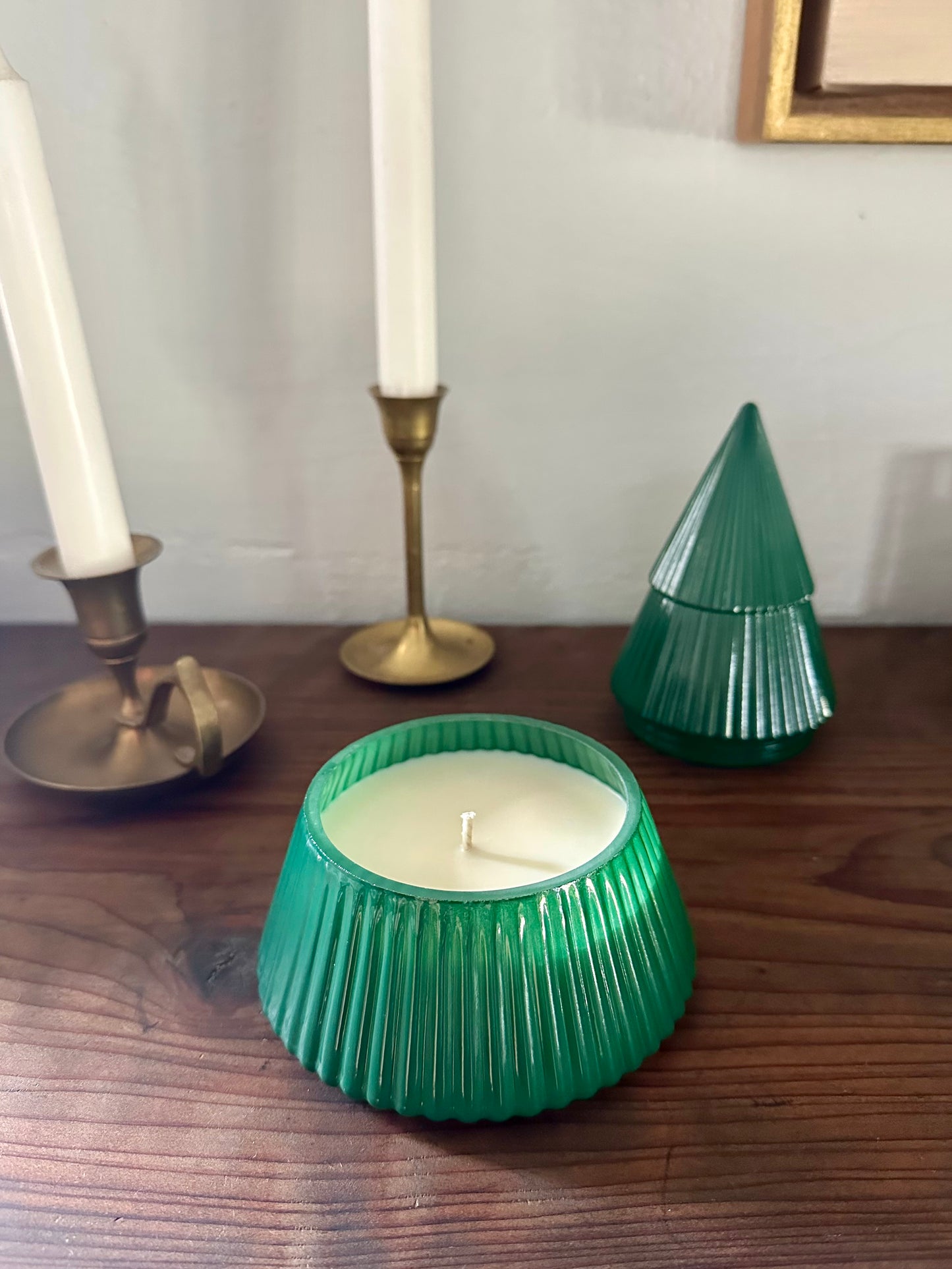 Green Glass Tree - Christmas Tree Lane